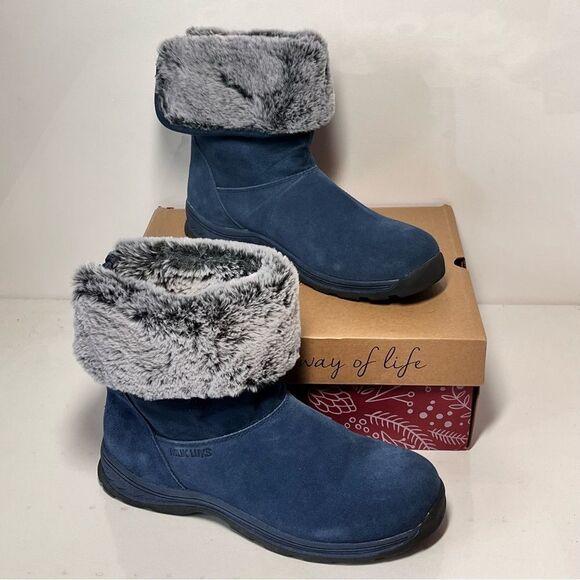Muk Luks Ariel Water-Repellent Suede Winter Boots - Picture 4 of 6